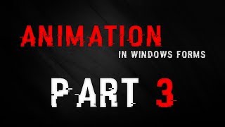 Animation in WinForms  Part 3  Notifications [upl. by Akeemahs]