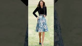 Princess Kate opted for velvet floral dress fashion royal fashionbrand royalfamily [upl. by Anoli]