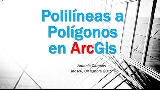 Arcgis online  Como convertir polilinea a poligono Arcgis [upl. by Feerahs]