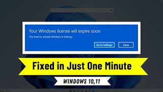 How to Fix Windows License Will Expire Soon Windows 11  10 [upl. by Mady]