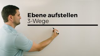 Ebene aufstellen mittels 3 Punkte PunktGerade GeradeGerade  Mathe by Daniel Jung [upl. by Reffineg]