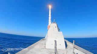 USS Zumwalt DDG 1000 Firing SM2 Missile For The First Time shorts [upl. by Fein]