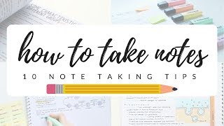 How to take efficient and neat notes  10 note taking tips  studytee [upl. by Naimed]