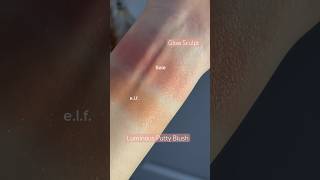 Saie Glow Sculpt amp elf Luminous Putty Blush swatches makeup [upl. by Sibeal]