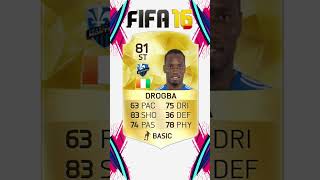 Didier Drogba  Fifa Card Evolution  Fifa 10  Fifa 17 shorts football fc24 fifa [upl. by Buxton]