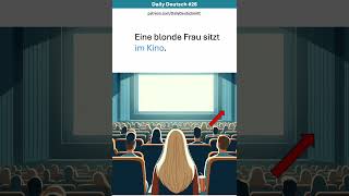 Online Deutschkurs26  einfach Deutsch lernen  Eine Frau im Kino [upl. by Immas]