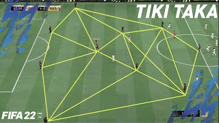 FIFA 22 META ULTIMATE TEAM TIKI TAKA CUSTOM TACTICS [upl. by Tneicniv]