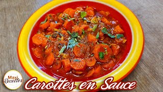 Carottes en Sauce à lAil et au Cumin  Recette Facile et Rapide [upl. by Katerine881]