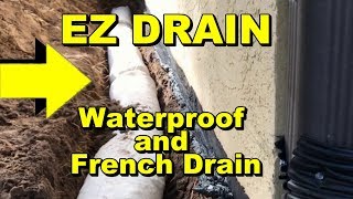 How to Install Sump Pump and French Drain Fix Your Leaking Walls [upl. by Essenaj]