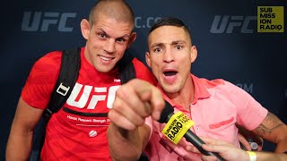 UFC 200 Joe Lauzon Crashes Diego Sanchez Interview [upl. by Nasho]