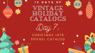 ASMR 12 Days of Vintage Holiday Catalogs DAY 7 Christmas 1976 Spiegel Catalog LookThrough [upl. by Ahsiekar515]