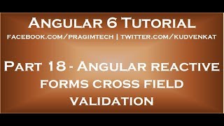 Angular reactive forms cross field validation [upl. by Berglund712]