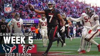 Houston Texans vs Atlanta Falcons Game Highlights  NFL 2023 Week 5 [upl. by Ahsekat921]