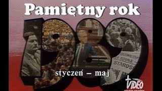 Pamiętny rok 1989 cz I styczeń  maj [upl. by Aital]