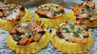 DELIZIOSE Crostatine di polenta con funghi e zucca [upl. by Bandur]