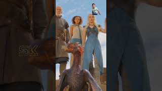 Dragons 🐉 Daenerys Targaryen game of thrones web series 🤩🥰dragon daenerystargaryen gamepfthornes [upl. by Pedrick]