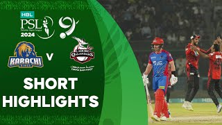 Shorts Highlights  Karachi Kings vs Lahore Qalandars  Match 26  HBL PSL 9  M1Z2U [upl. by Iridissa738]