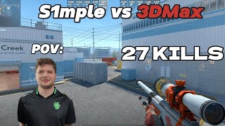 S1MPLE POV  2nd map Falcons vs 3DMAX [upl. by Symons]