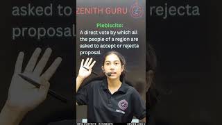 Plebiscite  10 Class sst in one min T 09  By Tayyiba Maam zenithguru viralpolity history [upl. by Weaks]