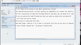 SAP MM Subcontract Process [upl. by Waverley763]