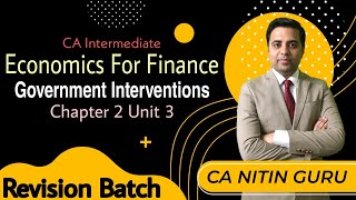 Chapter 2 Unit 3  Government Interventions to Correct Market Failure  Public Finance CA Inter [upl. by Nnylahs]