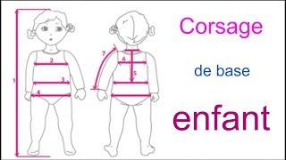 Corsage de base enfant الكورساج الاساسي للاطفال بطريقة مبسطة [upl. by Ahsinrat]