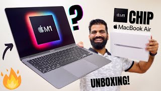 Apple M1 Chip MacBook Air 2020 Unboxing amp First Look  Crazy Powerful Machine🔥🔥🔥 [upl. by Sokram933]