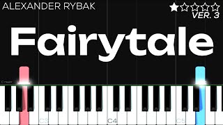 Alexander Rybak  Fairytale  EASY Piano Tutorial [upl. by Atekehs]