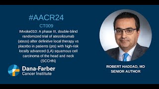 AACR24 Robert Haddad MD Head and Neck  DanaFarber Cancer Institute [upl. by Damha401]