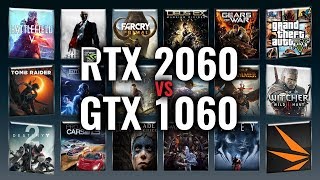 RTX 2060 vs GTX 1060 Benchmarks  Gaming Tests Review amp Comparison  53 tests [upl. by Chicky]