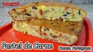 PASTEL DE CARNE receta portuguesa deliciosa y muy fácil [upl. by Sonaj]