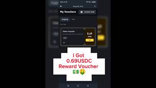 Binance Reward Voucher Claim 69 USDC voucher claim [upl. by Eelatsyrc]