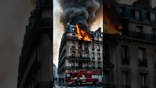 Incendie à Paris des témoins terrifiés par les flammes [upl. by Esinehc]