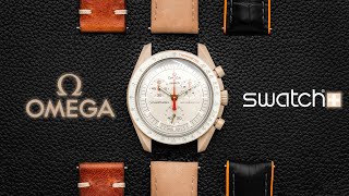 BEST Straps for MoonSwatch JUPITER  OMEGA X SWATCH [upl. by Ertha]