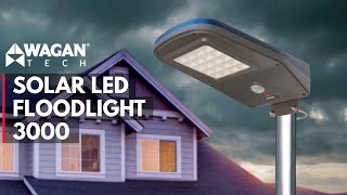 Solar  LED Floodlight 3000  LED Solar Street Light Quick Look Item 8591 [upl. by Sophie]