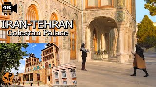 Tehran Walking Tour Golestan Palace Tehran Museum POV Iran walk 4k [upl. by Lavella30]