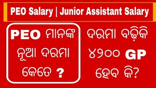 PEO Salary  Junior Assistant Salary  PEO Skill Test  OSSSC Skill Test  OSSC Help [upl. by Riatsala635]