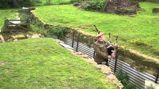 Playing quotGoing Homequot on the bagpipes in a WW1 trench [upl. by Clintock943]