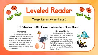 Reading for Grade 1 and Grade 2  Reading Comprehension  Learn English Through Stories Set 11 [upl. by Vandervelde342]