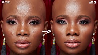 HOW to SMOOTH SKIN using FREQUENCY SEPARATION in Photoshop  Skin Retouching Tutorial [upl. by Amin]