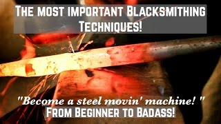 The Most Important Blacksmithing Techniques How to Forge Tapers The ESSENTIAL guide [upl. by Haimarej]