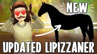 THE UPDATED GEN3 LIPIZZANER HORSES in Star Stable Online [upl. by Eilujna]