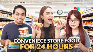 EATING CONVENIENCE STORE FOOD FOR 24HOURS  IVANA ALAWI [upl. by Pinebrook]