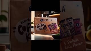 bevzillaofficial coffee😍 unboxingvideo viralvideo sharktank coffee shortsvideo [upl. by Ehpotsirhc442]