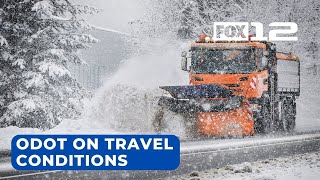 ODOT gives update on Sunday morning travel conditions [upl. by Ecal880]