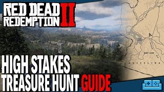 RED DEAD REDEMPTION 2  HIGH STAKES TREASURE HUNT GUIDE [upl. by Aikrahs]