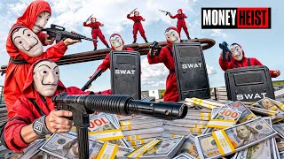 PARKOUR VS MONEY HEIST 6  No ESCAPE for POLICE BAD GUYS have them surrounded  Epic POV [upl. by Starla]