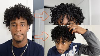 CURLY HAIR ROUTINE 2023  trim amp no finger coils [upl. by Aiker]