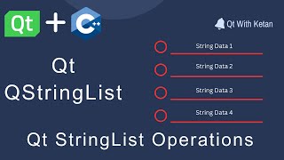 Qt QStringList  QStringList Class Use  Functions And Operations [upl. by Harriette]