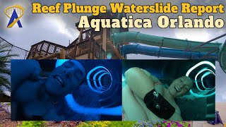 Reef Plunge Waterslide Report and DualRacing POV at Aquatica Orlando [upl. by Vasily]